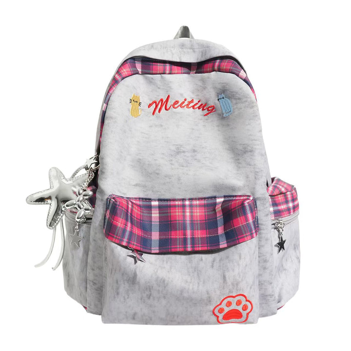 Brodert Casual Skole Ryggsekk Skanto