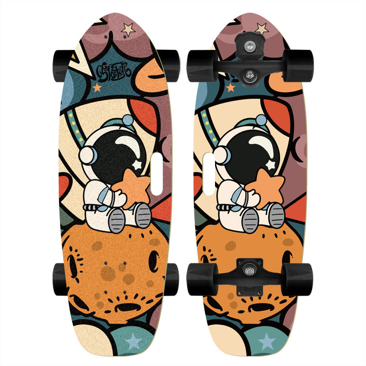 Skateboard med tilpasset tegneserie-design Skanto