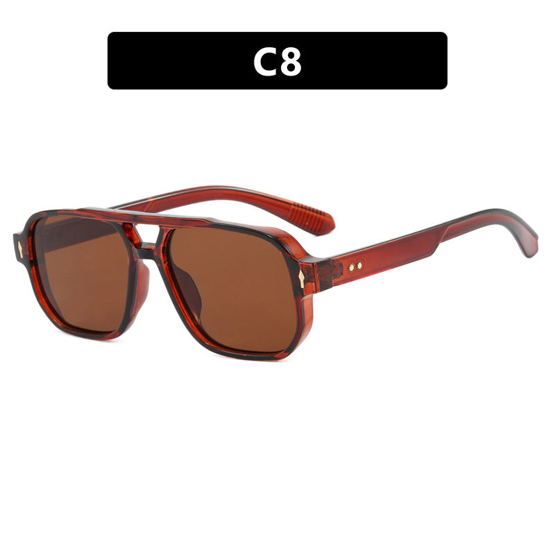 Women's fashion square sunglasses with luxurious details Skanto
