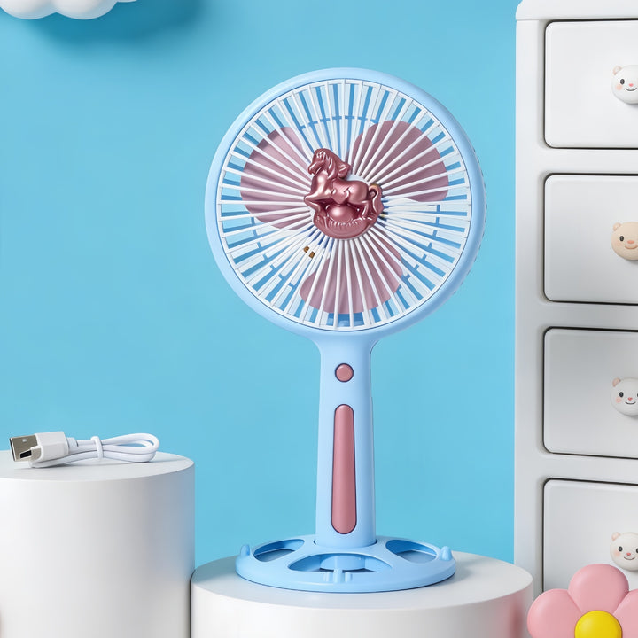 Dame Bærbar Mini-Ventilator med kreativt Dyredesign Skanto