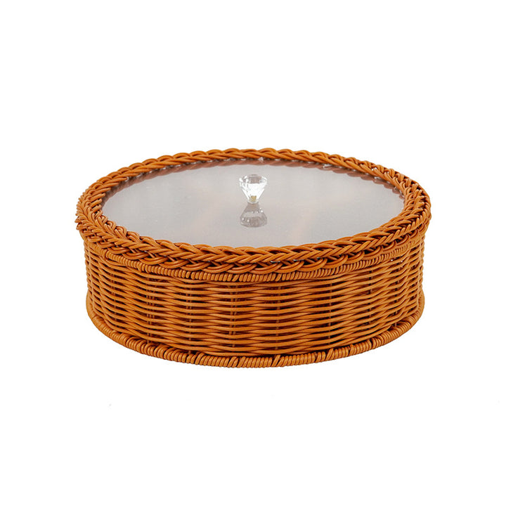 Damene Elegant Fruktskål med Klart Glasslok Skanto