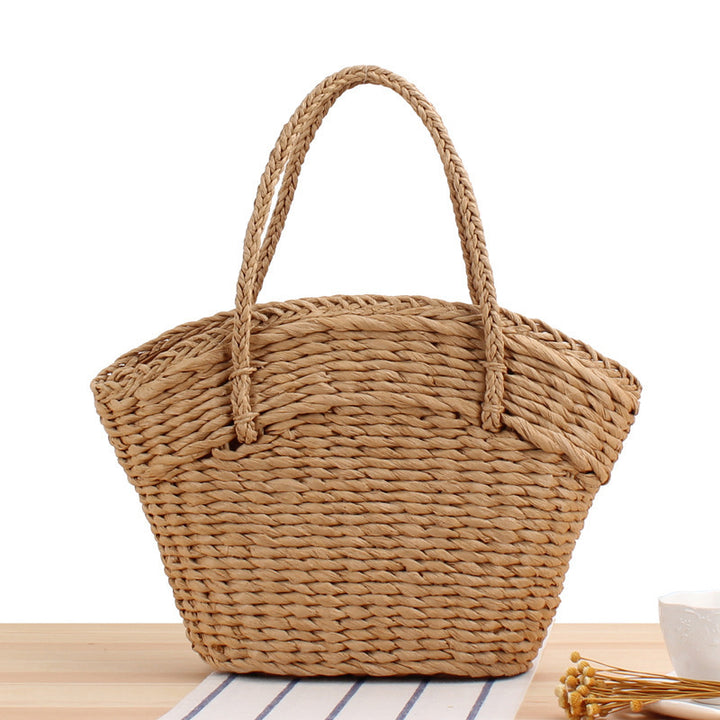 Hand-knotted shopping bags of natural weave Skanto
