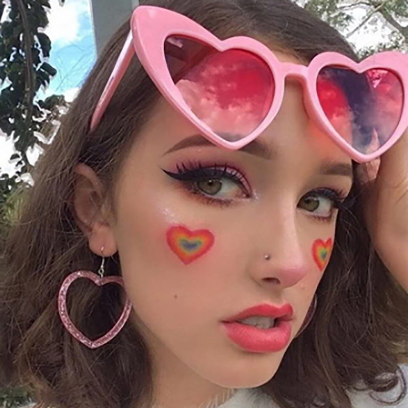 Women's heart-shaped sunglasses with polarized lenses and high-quality plastic frame Skanto
