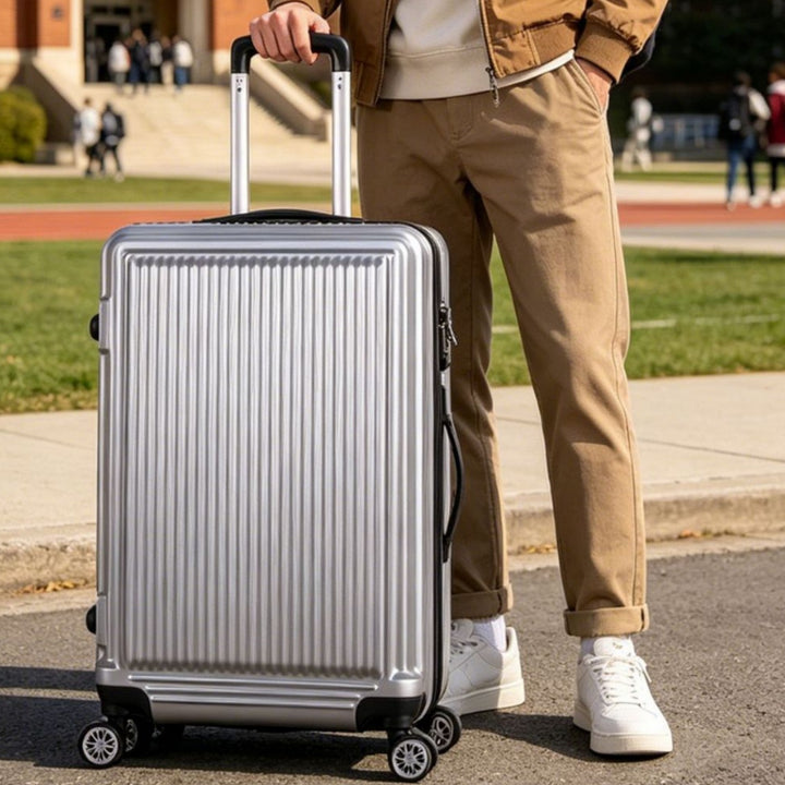 Men's Premium Aluminum Rolling Travel Case Skanto