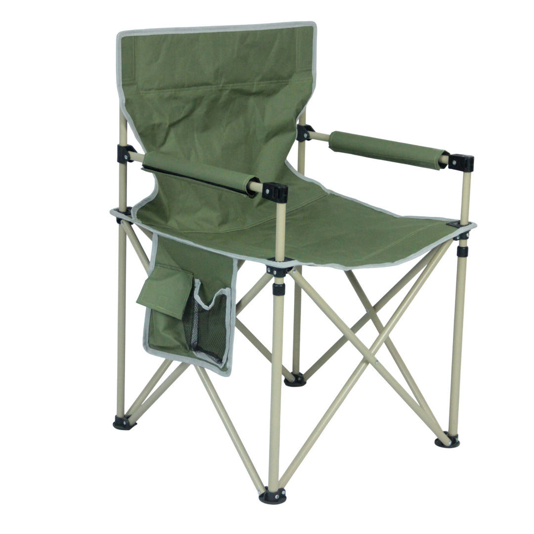 Folding chair with integrated cup holder and carrying bag Skanto