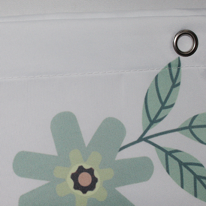Kvinne Vintage Blomstertrykk Dusjforheng Skanto