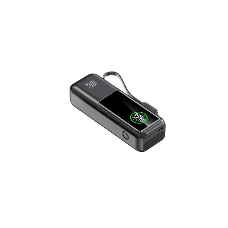 Høyytelses powerbank med digitalt LED-display og hurtigladefunksjon Skanto
