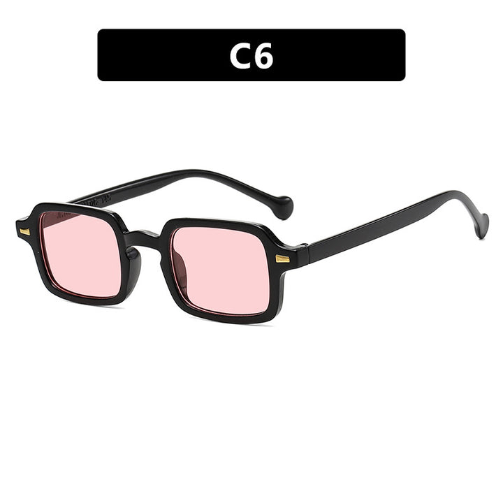 Women's exclusive square sunglasses with elegant metal frame and UV protection Skanto