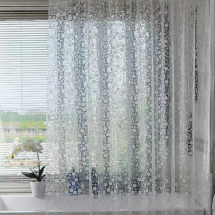 Moderne Gjennomsiktig Prikkete Dusjforheng Skanto