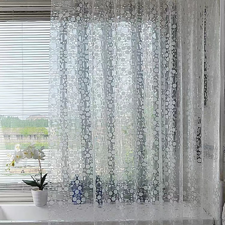 Moderne Gjennomsiktig Prikkete Dusjforheng Skanto