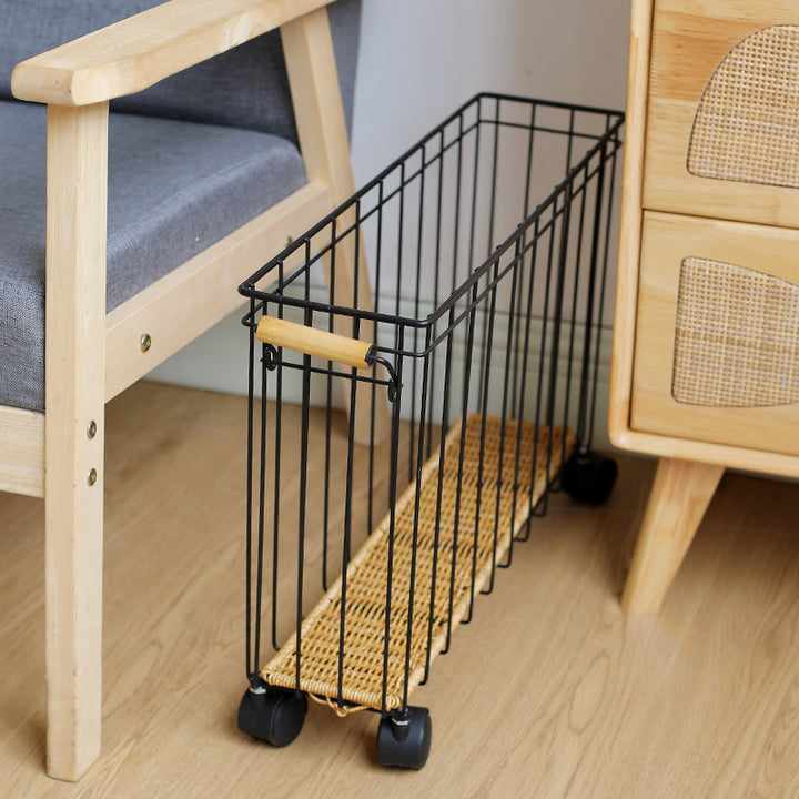 Unisex Moderne oppbevaringskurv med hjul Skanto