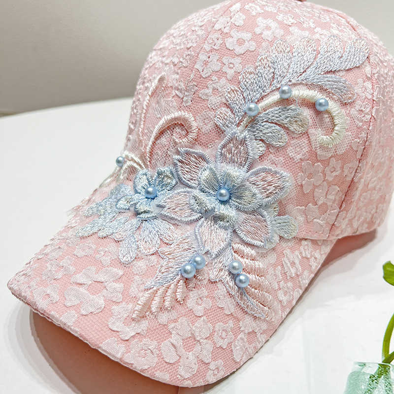 Kvinners broderte blonde baseball caps Skanto