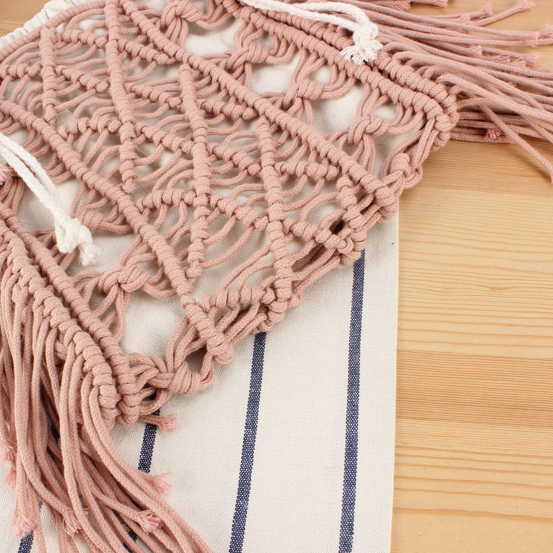 Handbag with artistic macrame design Skanto 1784182970