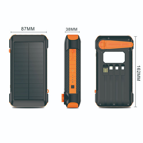 Solar-Powerbank Med Flere Lademuligheter Skanto