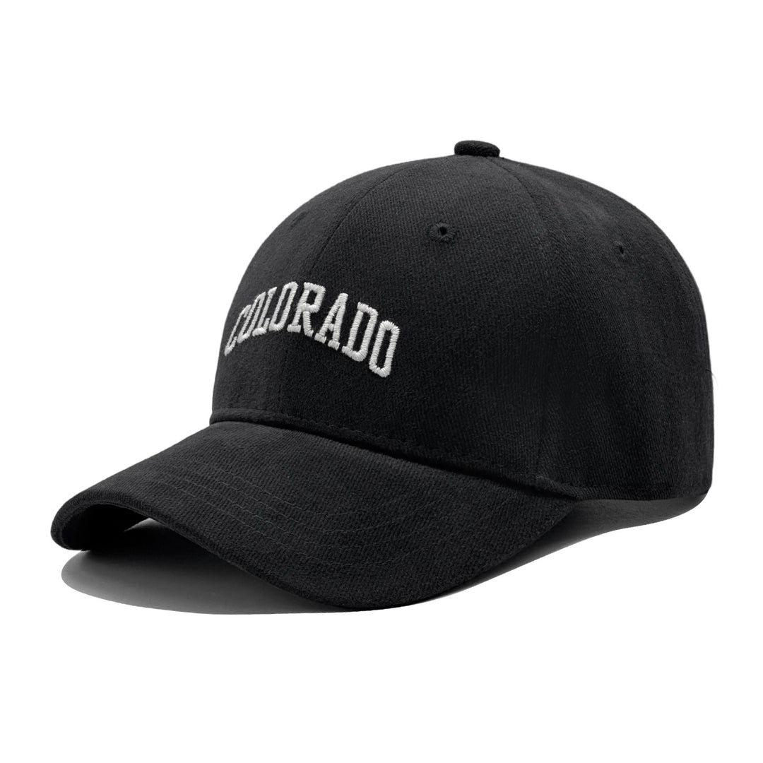 Dame trendy caps med brodert tekst Skanto
