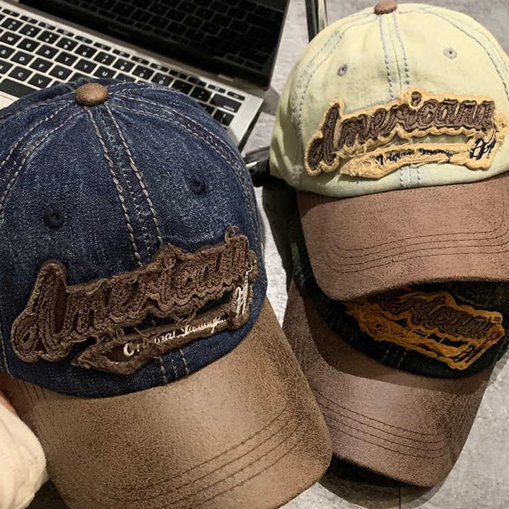 Herre Vintage Denim Baseball Cap Skanto