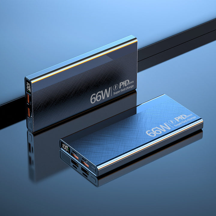 Høyytelses Powerbank med intelligent hurtigladerfunksjon og LCD-skjerm Skanto