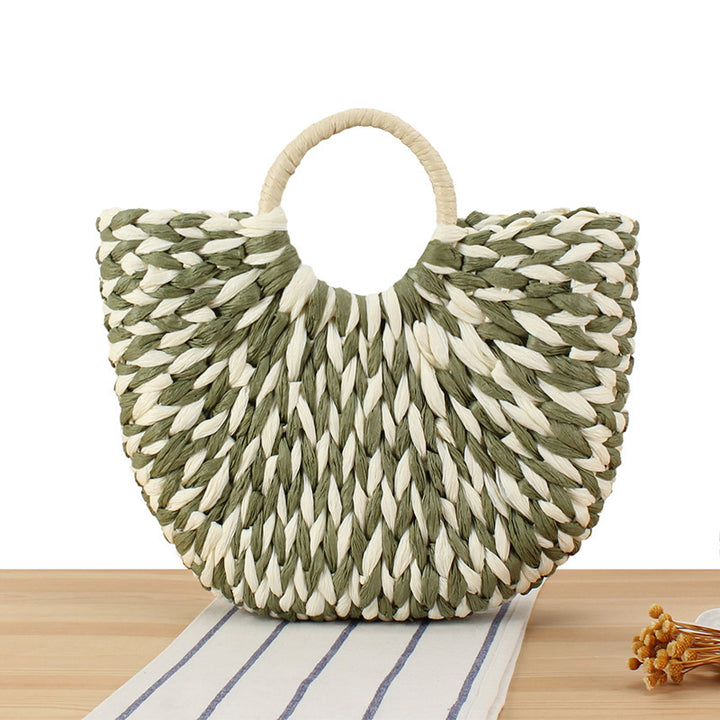 Handbag made of handmade braided materials with modern design Skanto