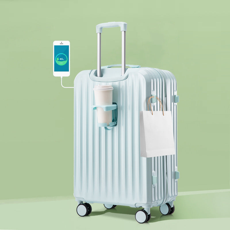 Unisex Smart Charging Hard-Shell Travel Suitcase Skanto