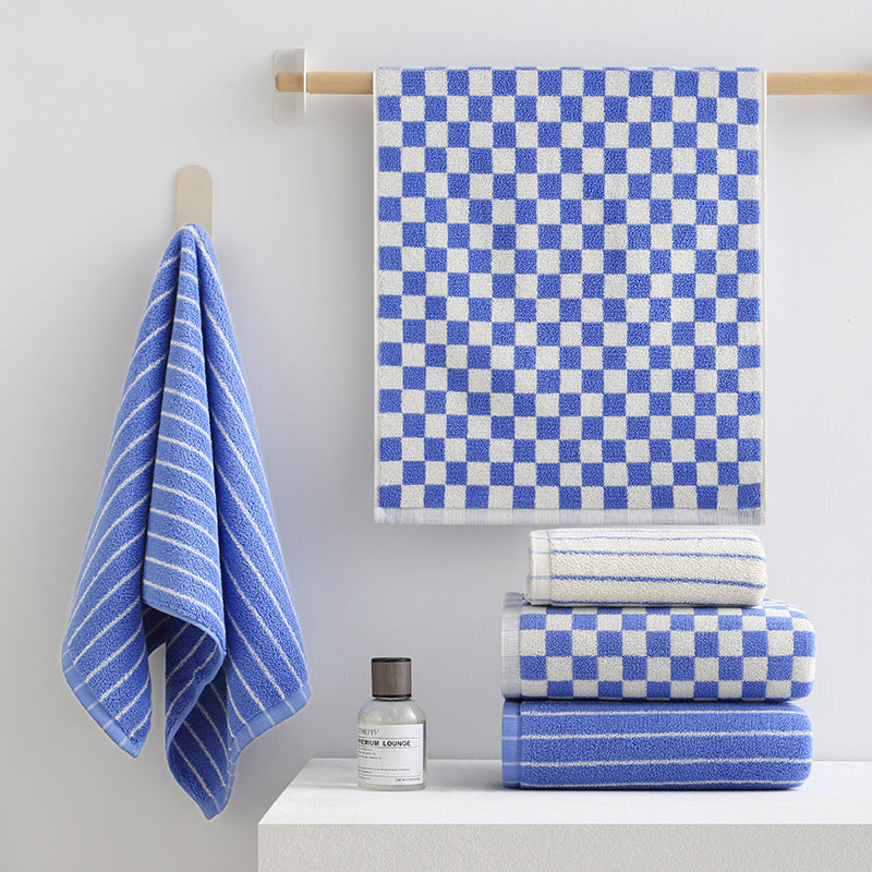 Damer Elegant Frotté Håndkle med Stripemønster Skanto