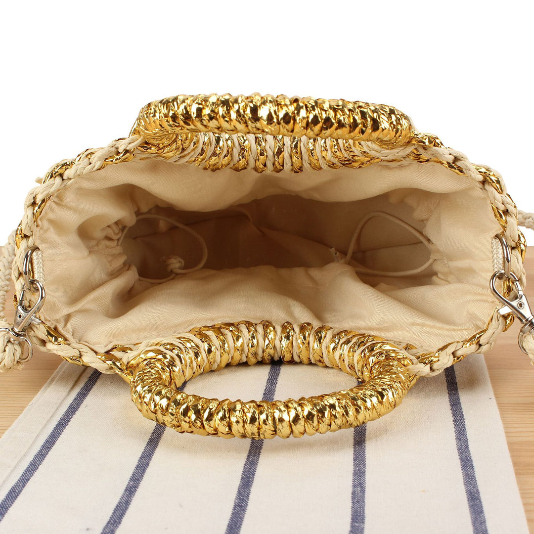 Handbag with refined braid Skanto