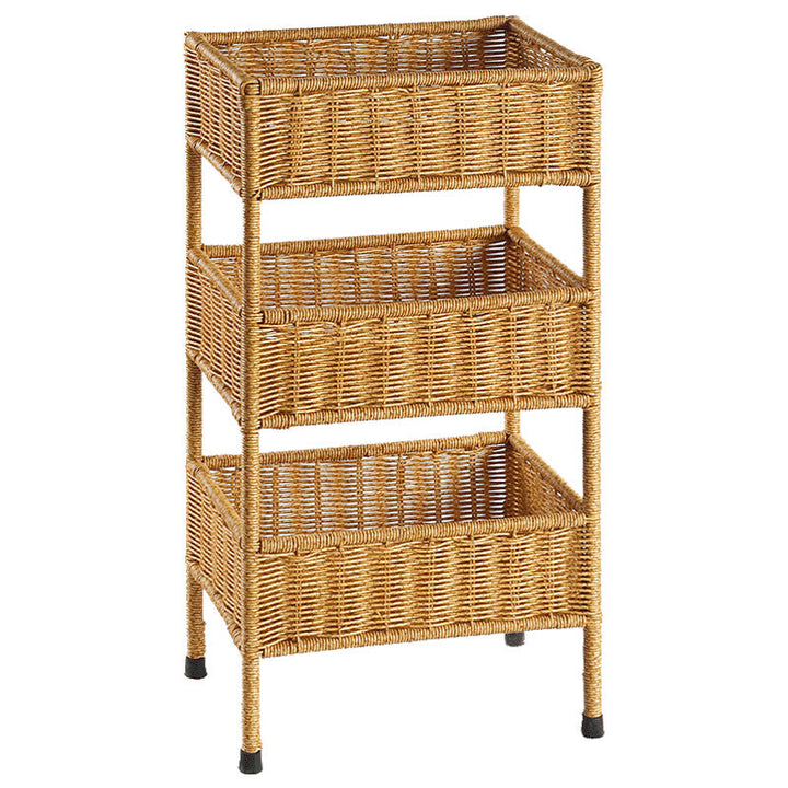 Multi-Tiered Woven Storage Rack Skanto