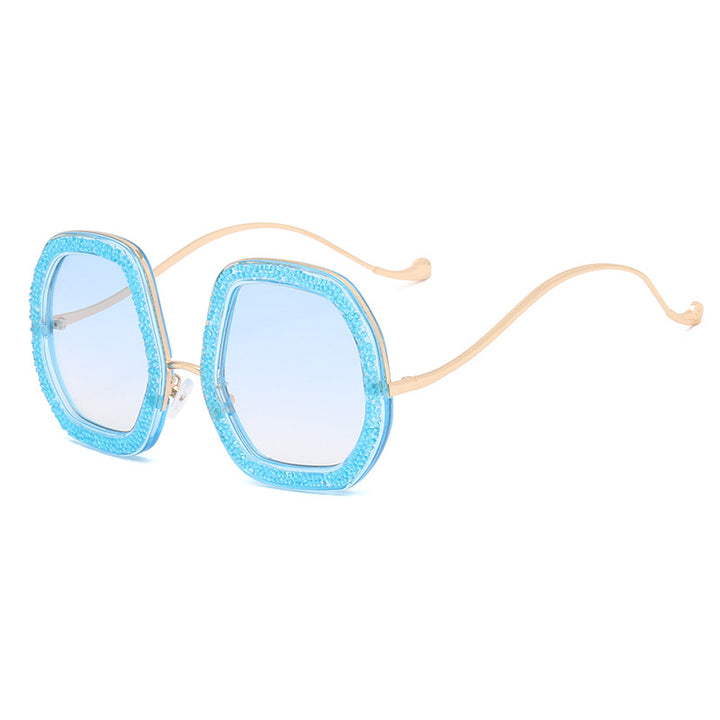 Damer ekstravagant solbrille med glitrende ramme Skanto