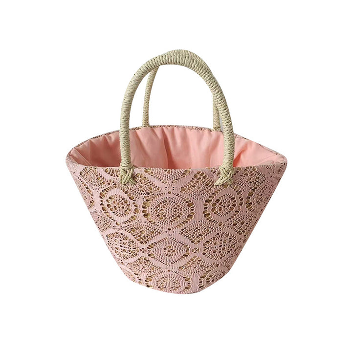 Kurvveske med elegant, flettet design Skanto