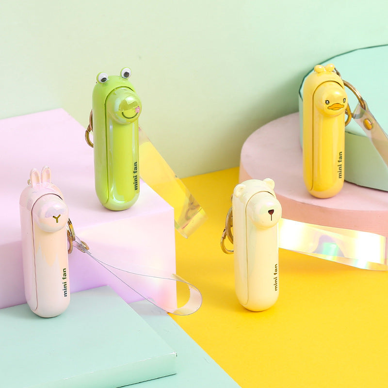 Unisex Mini Håndvifte i lekent kanin-design Skanto