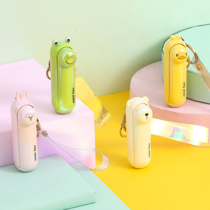 Unisex Mini Håndvifte i lekent kanin-design Skanto