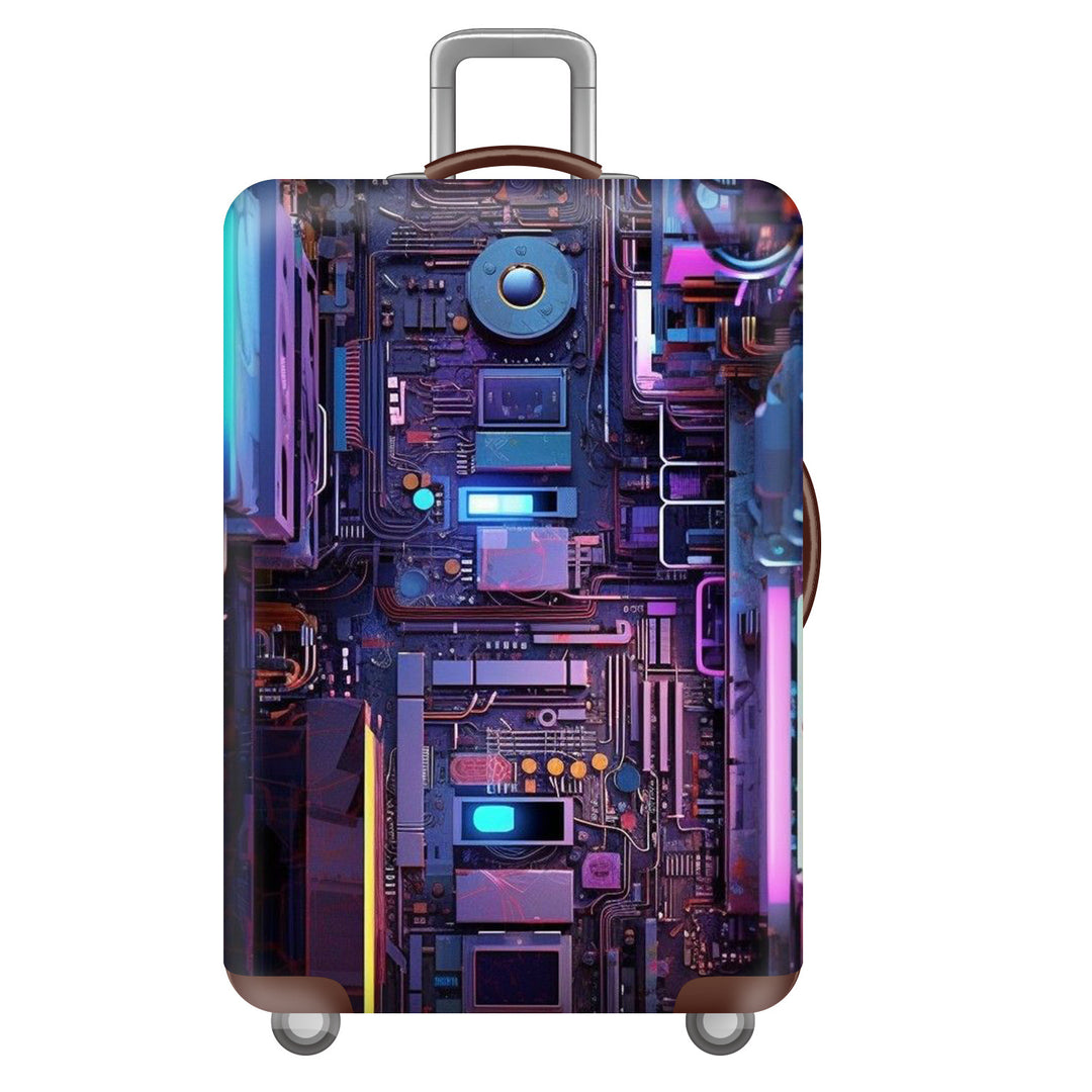 Unisex nan robuster Hartschalen-Trolley med polykarbonat-ytter skall og bilmerke-motif Skanto