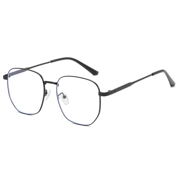 Dame moteriktig firkantet brille med lett metallramme Skanto
