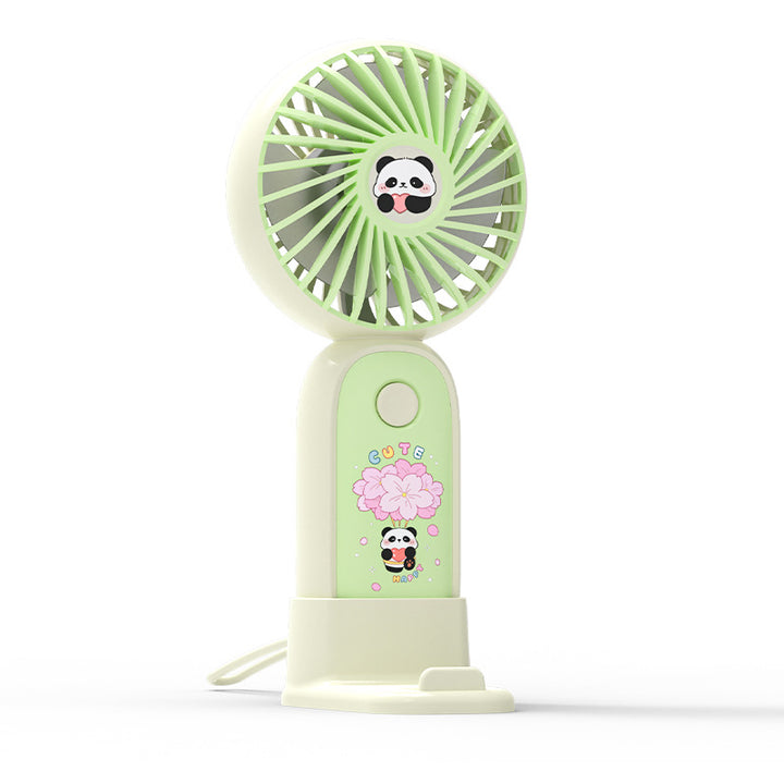 Damehåndventilator med søtt panda-design Skanto