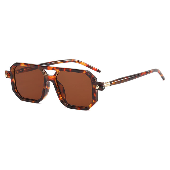 Dame modische Achteck solbrille Skanto