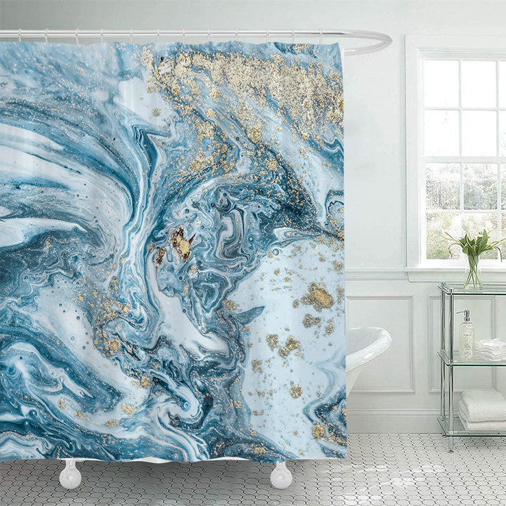 Elegant marmorert dusjforheng Skanto