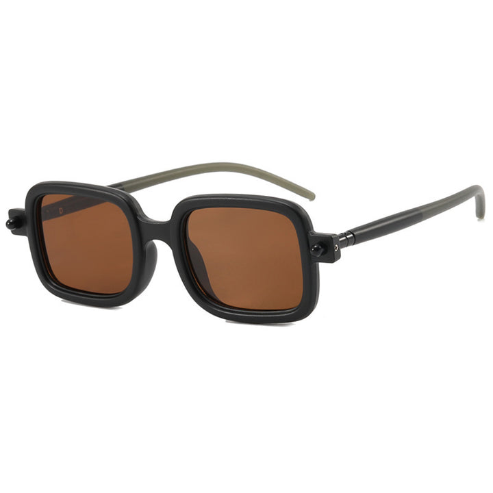 Dame firkantet solbrille med trendy ramme og komfortabel passform Skanto