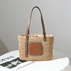 Stylish Basket Bag with Leather Accents Skanto