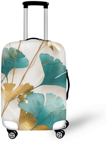 Unisex nan elastisk koffertrekk med hest- og solblomstmotiv, dehbar stretchbeskyttelse for hardplast- trolley med glidelås Skanto