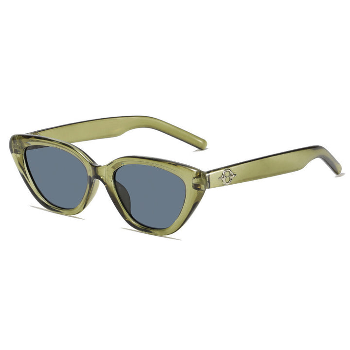 Dame Cat-Eye solbriller med UV-beskyttelse og robust ramme Skanto