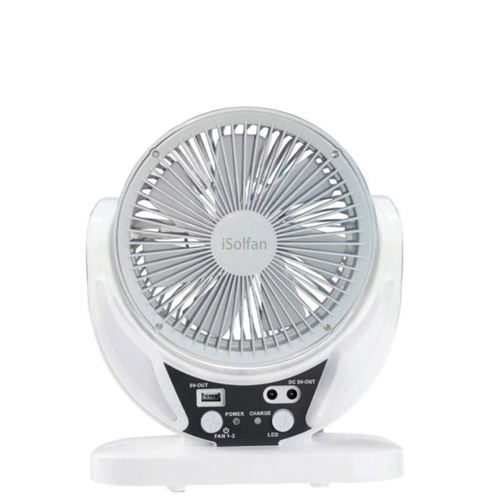 Dame Portable Solar Fan med Integrert LED-Belysning Skanto