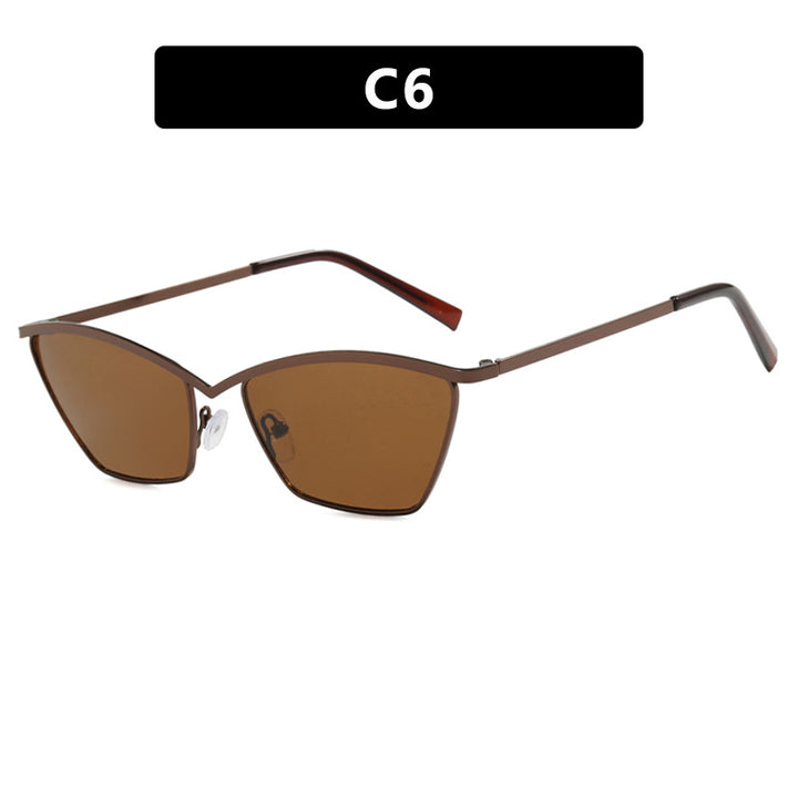 Women's Cat-Eye Sunglasses with Stylish Metal Frame and UV Protection Skanto