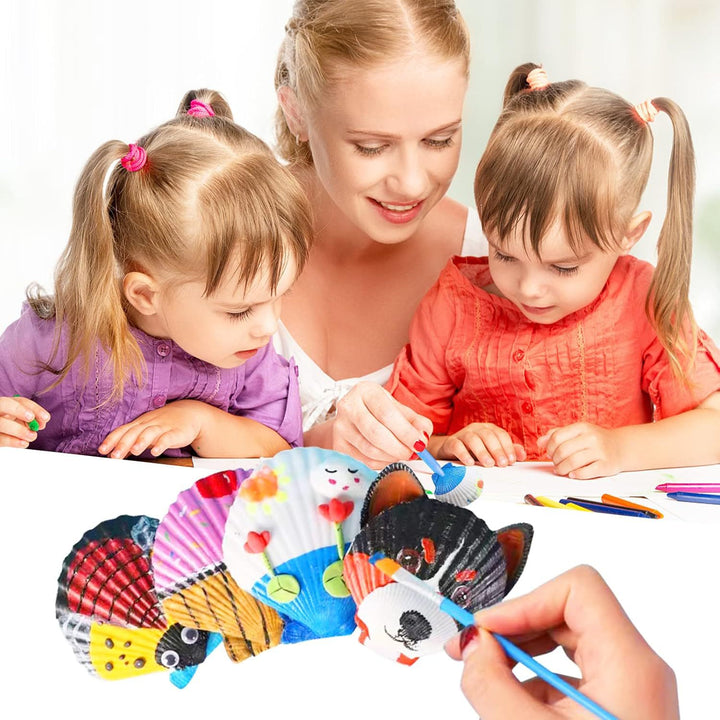 Unisex Kreative Bastesett med skjell og farger Skanto