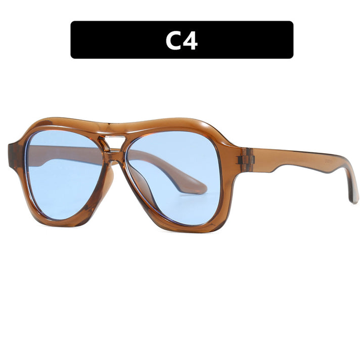 Women's fashion sunglasses in innovative design with wide frame Skanto
