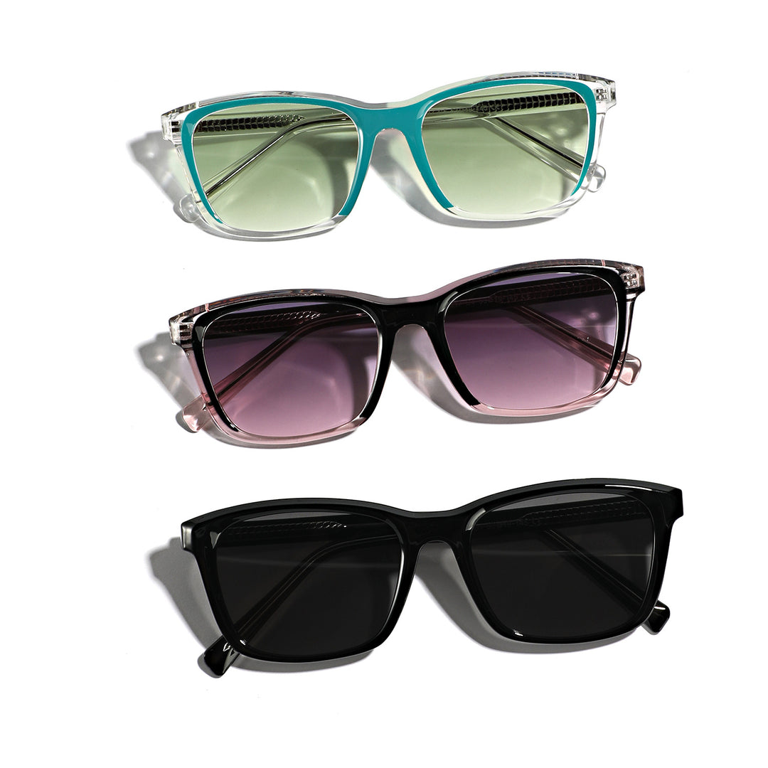 Dame moteriktig solbrille med stilige og beskyttende glass Skanto