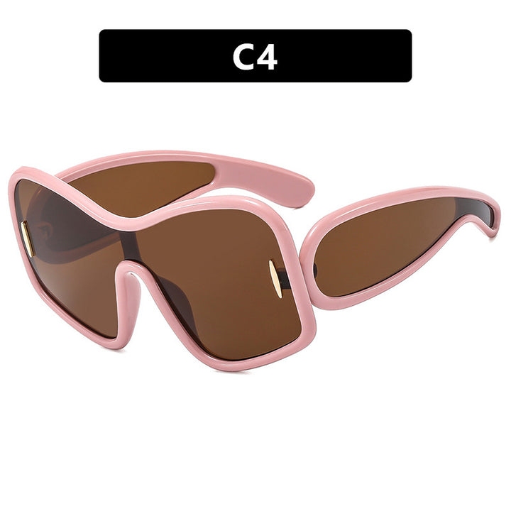 Women's futuristic sunglasses with extra-wide design and protective UV filter Skanto