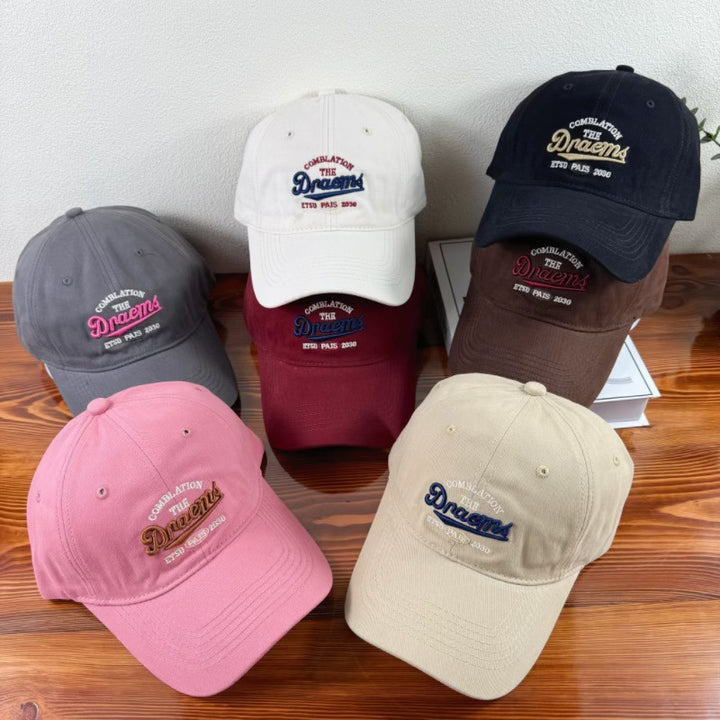 Menns Brodert Casual Justerbar Baseball Caps Skanto