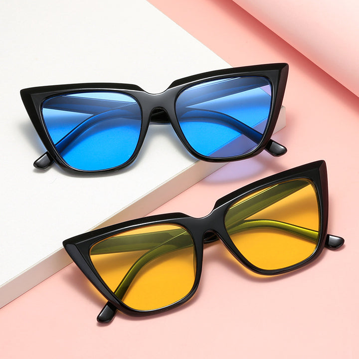 Damer Geometrisk Oversized Solbrille Skanto