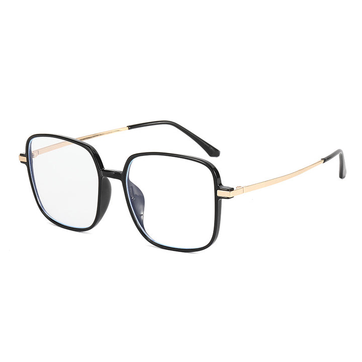 Dame kvadratisk designbrille med filigran metallramme Skanto