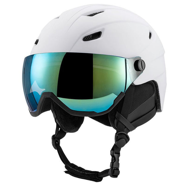 Snø sports hjelm med integrert visir Skanto