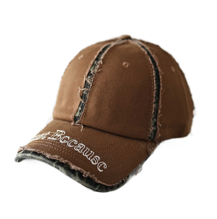 Men's Distressed Vintage-Inspirert Baseball Cap Skanto